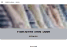 Tablet Screenshot of palacecleanersandlaundry.com